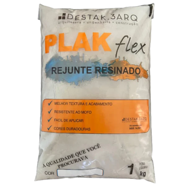 REJUNTE RESINADO PLAKFLEX BEM C/ 1 KILO CAFÉ