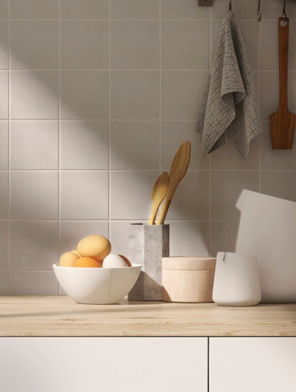 PASTILHA CERAMICA CERAL TLD AC  10X10 SOFT GREY  CX COM 1 METRO - Imagem 3