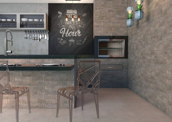 PASTILHA CERAMICA CERAL GR 7,5X25 BRICK MARROM CX COM 1,01 METROS - Imagem 3