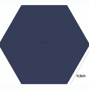 PASTILHA CERAMICA CERAL AC HEXAGONAL BLUE CX COM 1,02 METROS