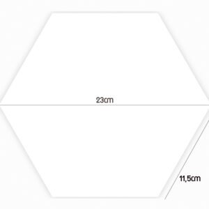 PASTILHA CERAMICA CERAL AC HEXAGONAL WHITE CX COM 1,02 METROS