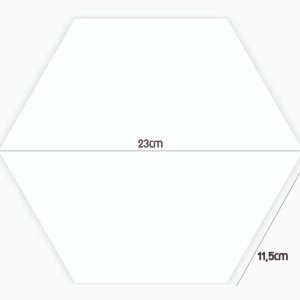 PASTILHA CERAMICA CERAL BR HEXAGONAL BRANCO CX COM 1,02 METROS