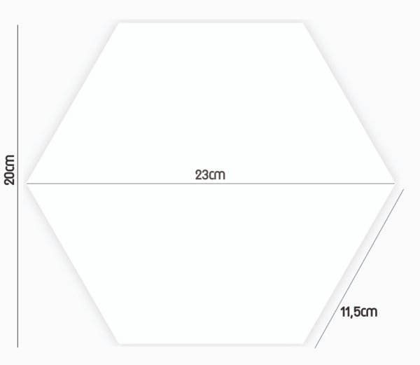 PASTILHA CERAMICA CERAL BR HEXAGONAL BRANCO CX COM 1,02 METROS