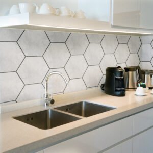 PASTILHA CERAMICA CERAL AC HEXAGONAL CONNECT GREEN CX COM 1,02 METROS