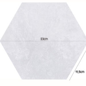 PASTILHA CERAMICA CERAL AC HEXAGONAL CIMENT SOFT CX COM 1,02 METROS