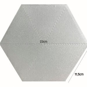 PASTILHA CERAMICA CERAL AC HEXAGONAL CONNECT SOFT GREY CX COM 1,02 METROS