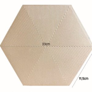 PASTILHA CERAMICA CERAL AC HEXAGONAL CONNECT SOFT PINK CX COM 1,02 METROS