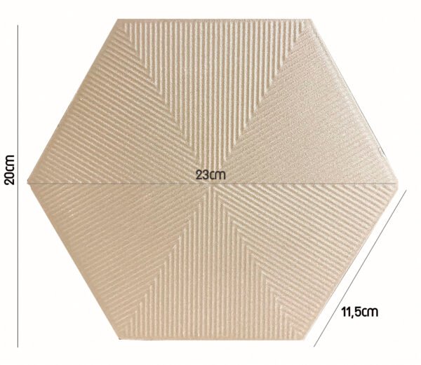 PASTILHA CERAMICA CERAL AC HEXAGONAL CONNECT SOFT PINK CX COM 1,02 METROS