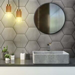 PASTILHA CERAMICA CERAL AC HEXAGONAL CONNECT BROWN CX COM 1,02 METROS