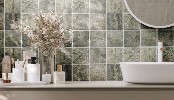 PASTILHA CERAMICA CERAL TLD AC  10X10 MINERAL CINZA CX COM 1 METRO - Imagem 3