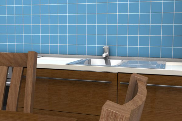 PASTILHA CERAMICA CERAL TLD BR 10X10 AZUL CAPRI CX COM 1 METRO - Imagem 3