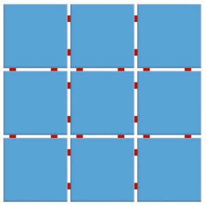 PASTILHA CERAMICA CERAL TLD BR 10X10 AZUL CAPRI CX COM 1 METRO