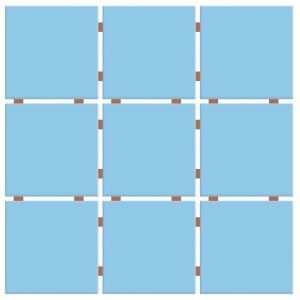 PASTILHA CERAMICA CERAL TLD BR 10X10  AZUL PISCINA CX COM 1 METRO