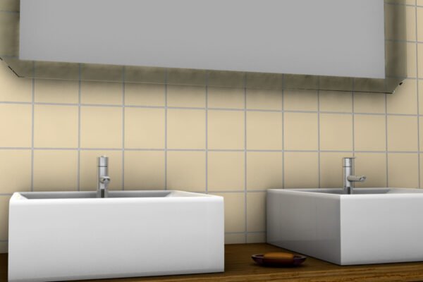 PASTILHA CERAMICA CERAL TLD BR 10X10  MARFIM  CX COM 1 METRO - Imagem 3