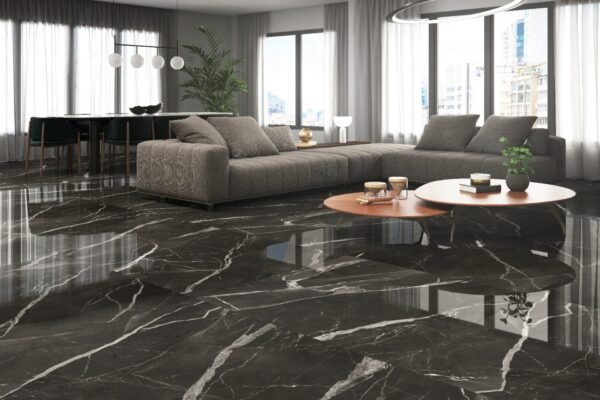 PISO PORCELANATO EMBRAMACO PO 62x121 Gran Calacata Black CX COM 2,26 METROS - Imagem 3