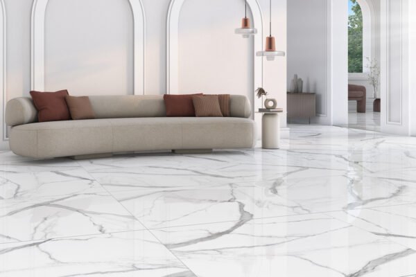 PISO PORCELANATO EMBRAMACO PO 82x82 Calacata Gray Lux Plus CX COM 2,02 METROS - Imagem 3