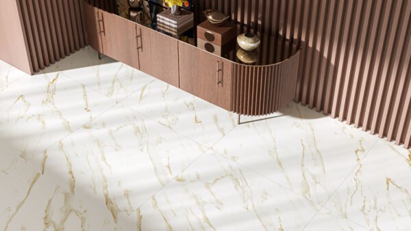 PISO CERAMICO EMBRAMACO AC 101X101 CALACATA GOLD SATINY ULTRA RT101010 CX COM 2,04 METROS - Imagem 4