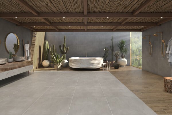 PISO PORCELANATO EMBRAMACO GR 83X83 Detroit Gray Out Plus CX COM 2,73 METROS - Imagem 4