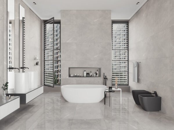 PISO PORCELANATO VIA ROSA PO 71X71 PULPIS GREY CX COM 2,52 METROS - Imagem 4