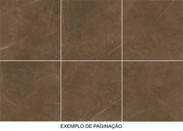 PISO PORCELANATO VIA ROSA PO 71X71 PULPIS BROWN CX COM 2,52 METROS - Imagem 3