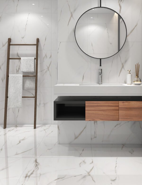 PISO PORCELANATO VIA ROSA PO 71X71 CALACATA GOLD CX COM 2,52 METROS - Imagem 4