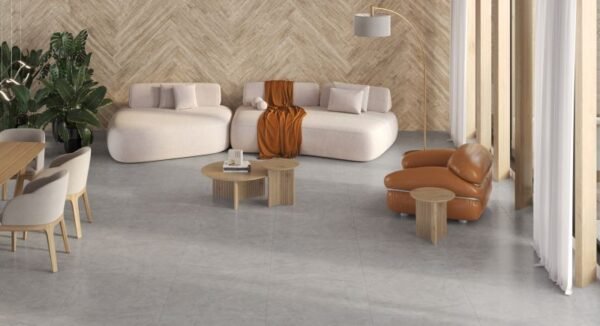 PISO PORCELANATO GAUDI AC 81X81 VEJA DARK GREY CX COM 2,64 METROS - Imagem 3