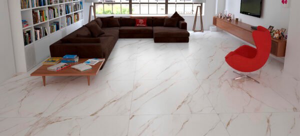 PISO PORCELANATO DELTA NOVA AC 120X120 RAGGI ORO  CX COM 2,88 METROS - Imagem 4