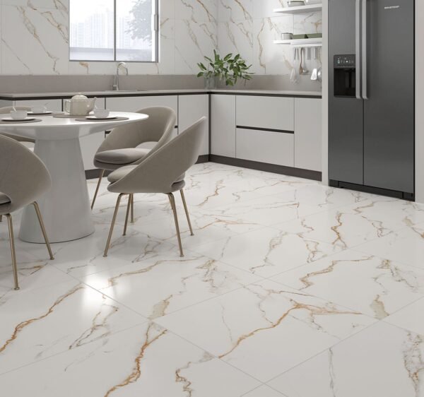 PISO CERAMICA FORMIGRES MATE 66X66 MARMI DE LUX CX COM 2,18 METROS - Imagem 3