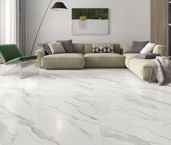 PISO CERAMICA FORMIGRES MATE 66X66 STATUARIO  CX COM 2,18 METROS - Imagem 4
